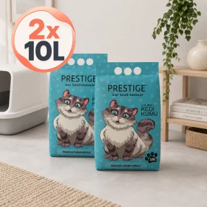 Katzenstreu feinklumpende Bentonit Prestige Marseille-Seifeduft 2 x 10 l